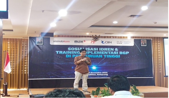 SOSIALISASI IDREN DAN TRAINING IMPLEMENTASI BGP DI PERGURUAN TINGGI